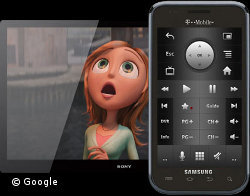 Google TV kann auch per Handy gesteuert werden